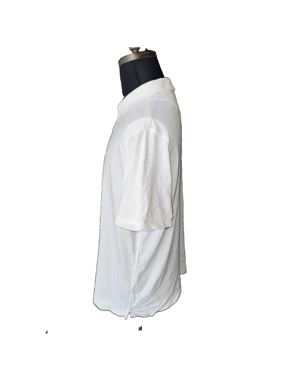 BANANA REPUBLIC MENS LUXURY-TOUCH PERFORMANCE POLO IN OPTIC WHITE-XL